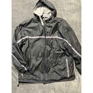 VTG Nike Windbreaker Jacket Men’s XL Black Y2K Logo Retro Track Hooded